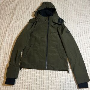 SUPERDRY Womens Hooded Windbreaker Jacket UK 8 Small Green